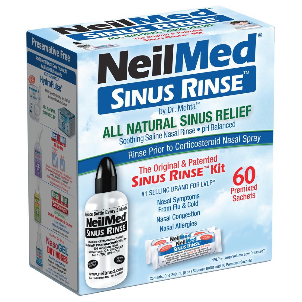 Sinus Rinse Kit with 60 Packets